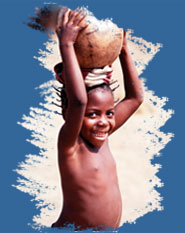picture of little girl carrying water